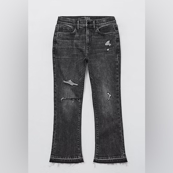 a.n.a Womens High Rise Cropped Distressed Flare Jean Size 10 New With … - Picture 2 of 7